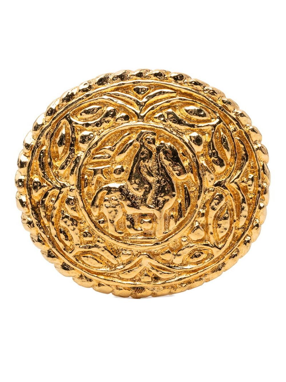 Chanel Cc Logo Brooch Metal #250214C67B